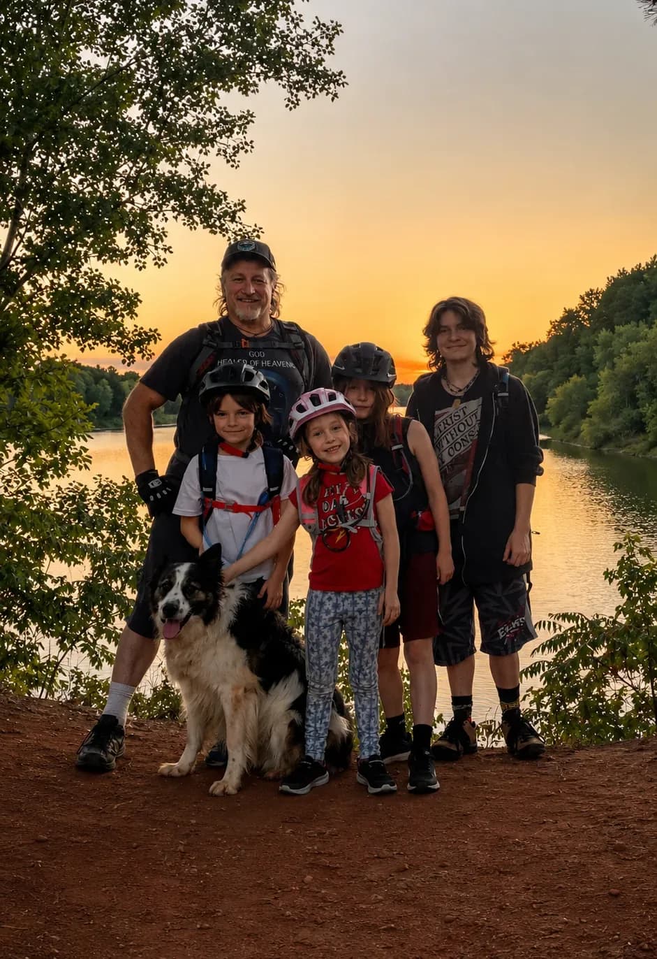 Jimmy Davidson and his family
